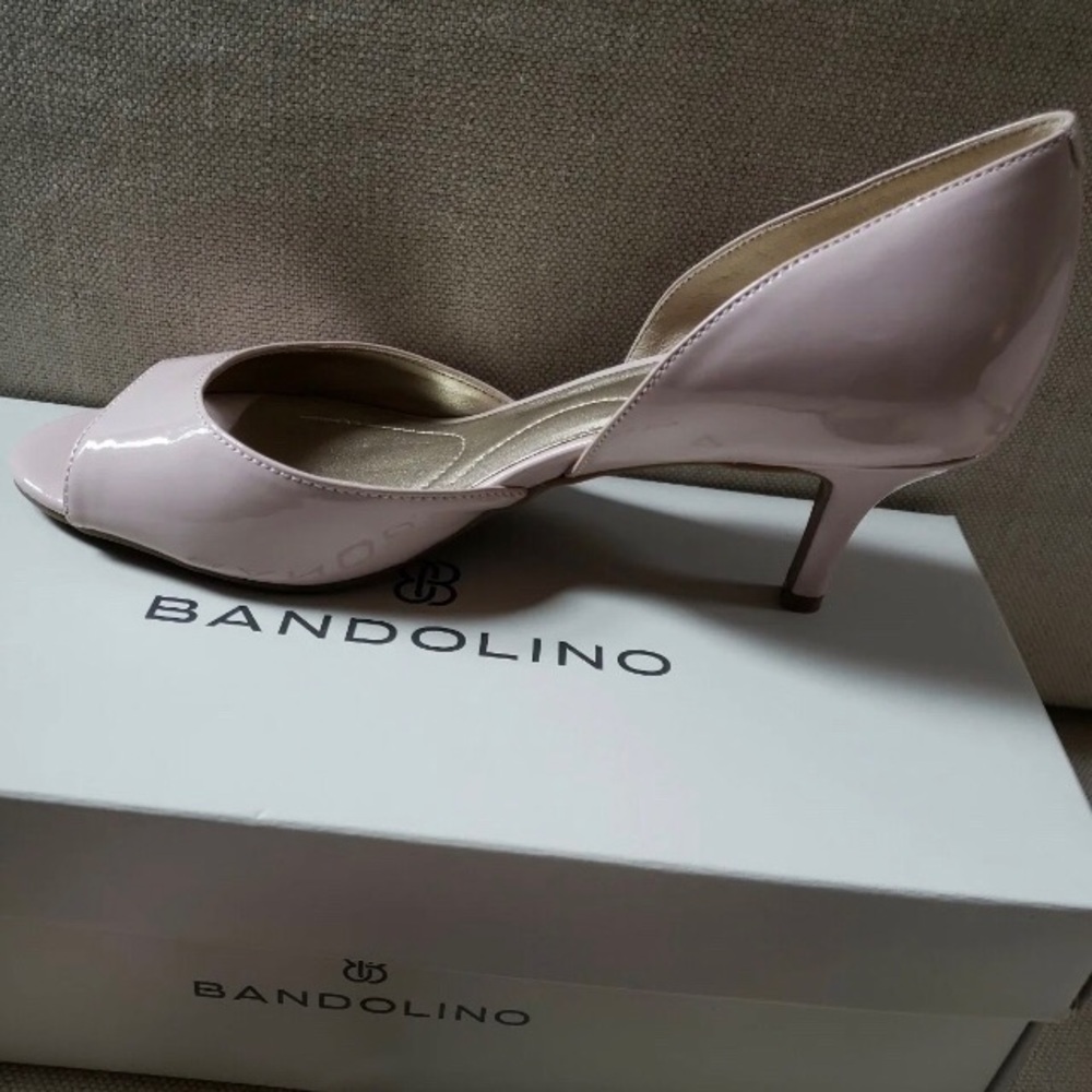 Bandolino Lt. Pink Open Toe Pumps 6.5 M